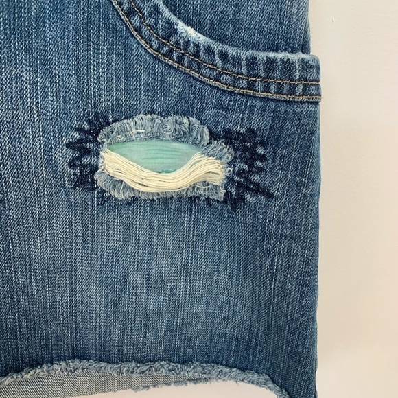 RIP CURL DISTRESSED DENIM SKIRT SIZE 5 - Picture 4 of 9